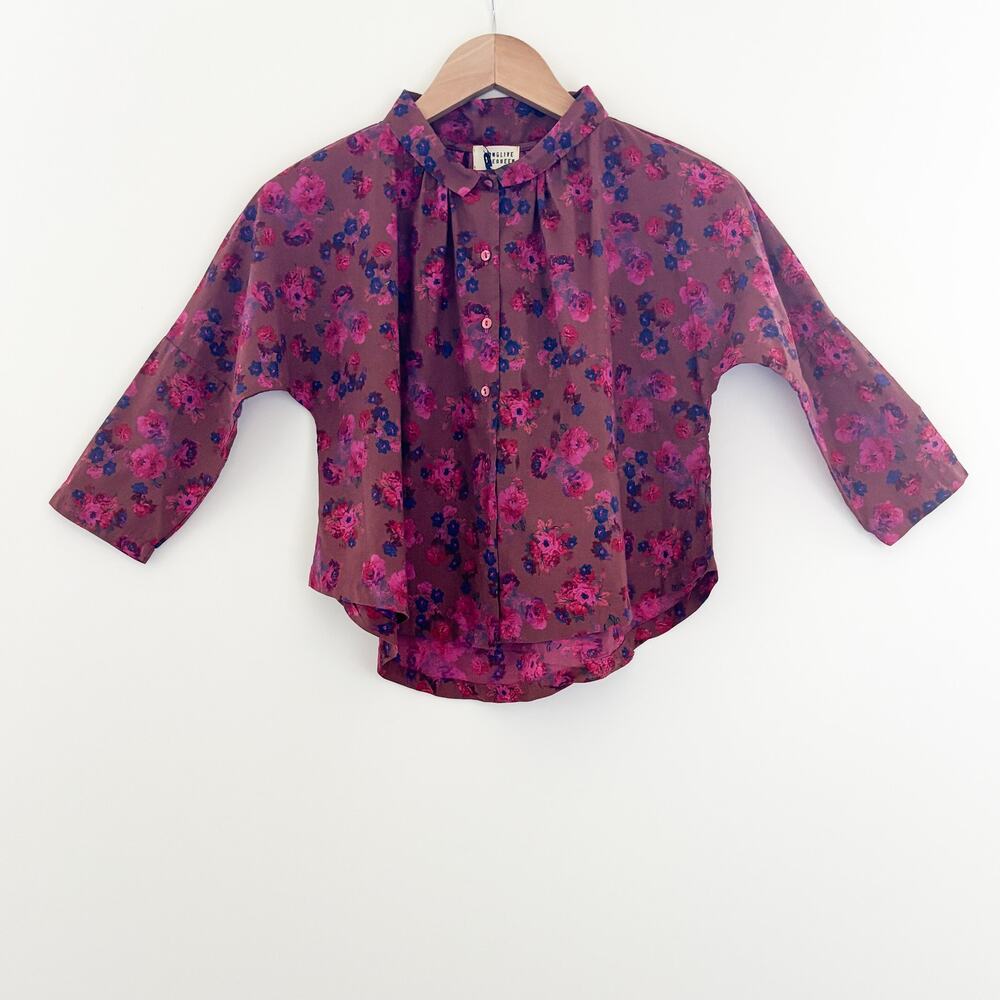 Long Live the Queen, Wine, Fuchsia & Navy, Girls Top, Size 8
